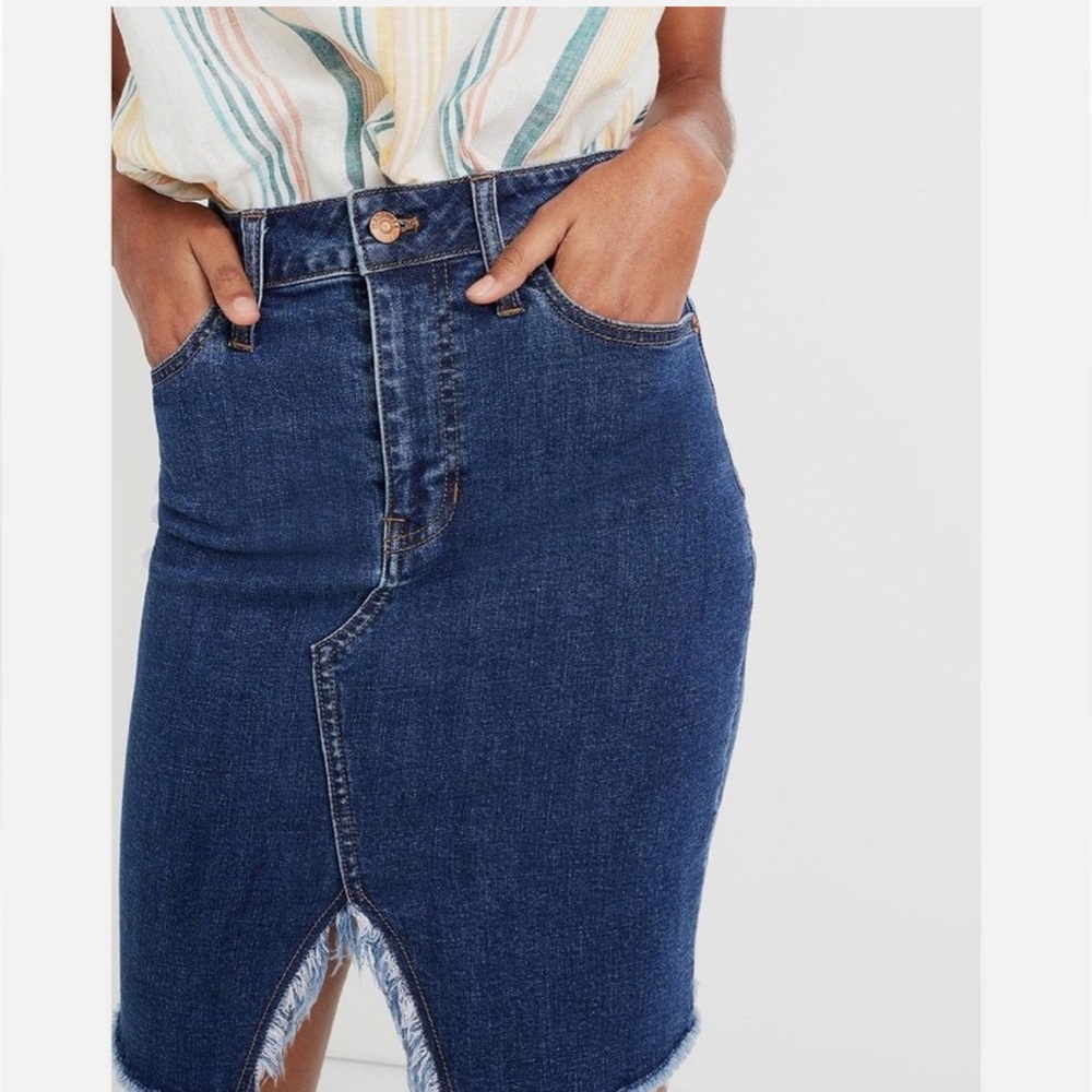 Madewell Stretch Denim Pegged Skirt